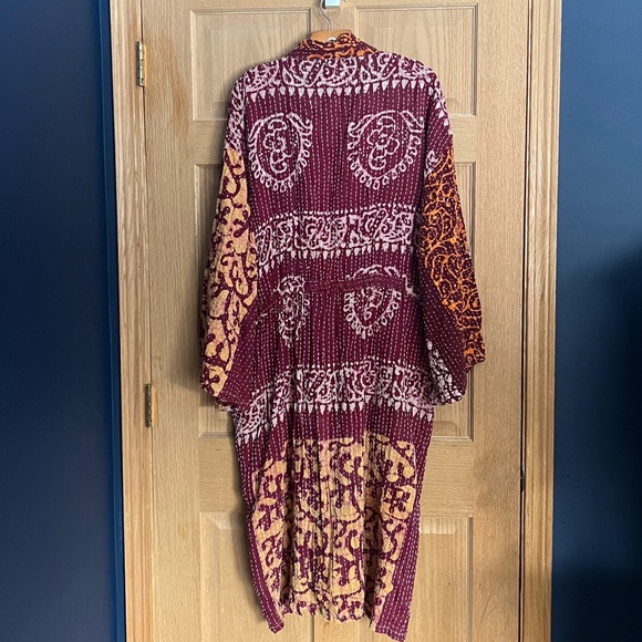 Kantha Bae Rasgulla Sari Serenity Duster Women’s One Size - Picture 5 of 7